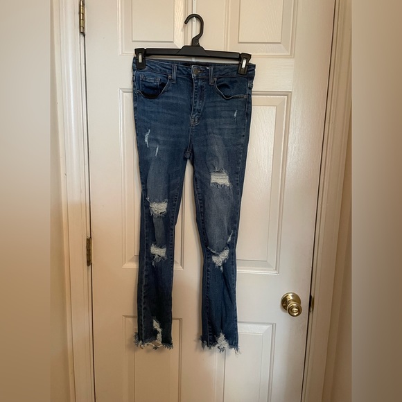 Denim - Risen distressed jeans